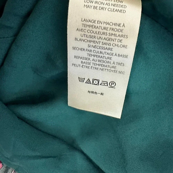 Free People Flower Fields Mini Dress Size Small Emerald Green MSRP $128 Oversize - Picture 16 of 16